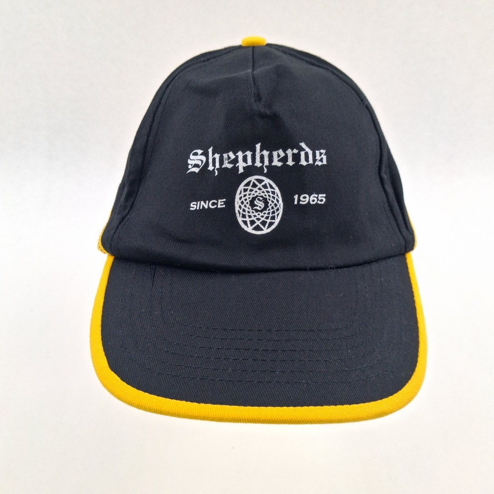 Shepherds 1965 Hat Cap Strap Back One Size Black Yellow Twill Baseball Mens